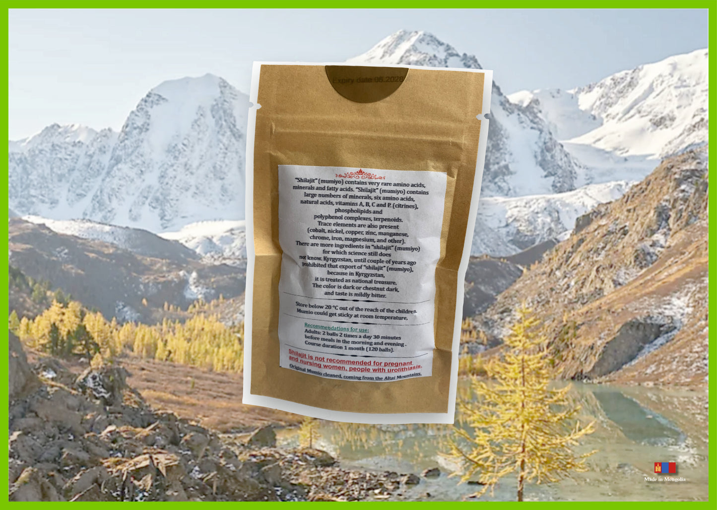 60 Balls Altai Shilajit High Quality Pure mumiyo mumio mumijo Барагшун